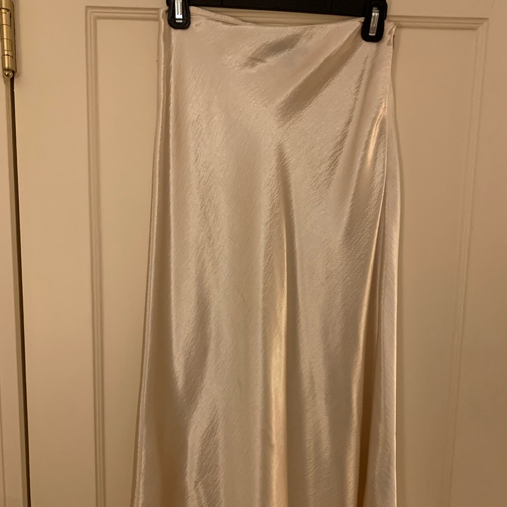 Banana republic metallic midi skirt